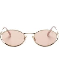 Miu Miu - Miu Miu Logo Sunglasses - Lyst