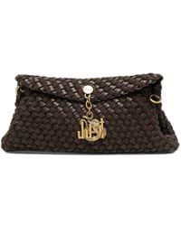 Just Cavalli - Woven Logo-Charm Shoulder Bag - Lyst