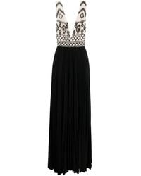 Elisabetta Franchi - Embroidered Mini Dress - Lyst