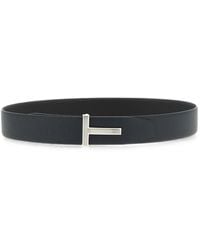 Tom Ford - Reversible T-Logo Belt - Lyst