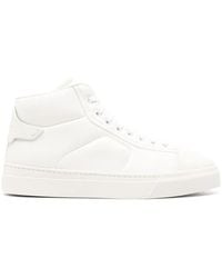 Santoni - High-Top-Sneakers Aus Leder - Lyst