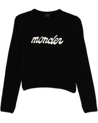Moncler - Chenille Logo Sweater - Lyst