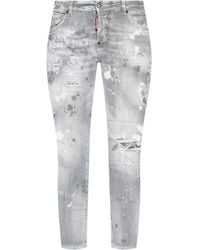 DSquared² - Logo-Patch Cotton-Blend Jeans - Lyst