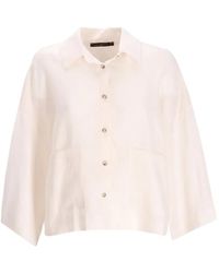 Greek Archaic Kori - Button-Up Wide-Sleeve Jacket - Lyst