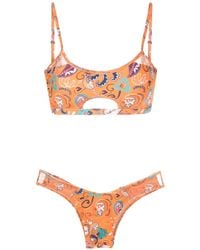 Amir Slama - Bikini Con Estampado Gráfico - Lyst