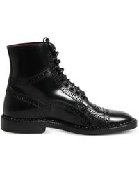 Dolce & Gabbana - Stivali Stringati Con Dettaglio Brogue - Lyst