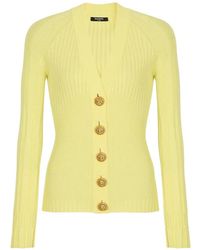 Balmain - Vest Met Knopen En V-Hals - Lyst