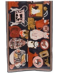 Inoui Edition - Graphic-Print Scarf - Lyst