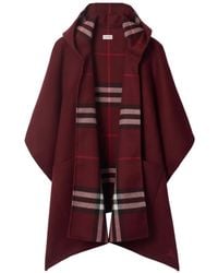 Burberry - Cape À Capuche - Lyst