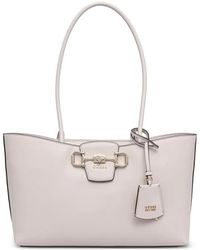 Guess - Janie Logo-Plaque Horsebit Tote Bag - Lyst