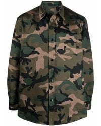 Valentino Garavani - Surchemise À Motif Camouflage - Lyst