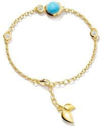 Tamara Comolli - Bracciale A Catena Bouton Con Turchese E Diamanti - Lyst
