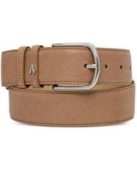 Patrizia Pepe - Logo-Plaque Grained-Leather Belt - Lyst