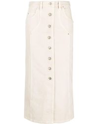 Isabel Marant - Vandy Midi Denim Skirt - Lyst