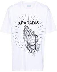 3.PARADIS - Praying Hands Cotton T-shirt - Lyst