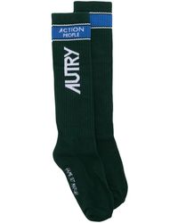 Autry - Logo-intarsia Knitted Socks - Lyst