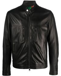 Etro - Leather Biker Jacket - Lyst