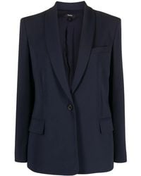 Theory - Single-Breasted Shawl-Lapels Blazer - Lyst