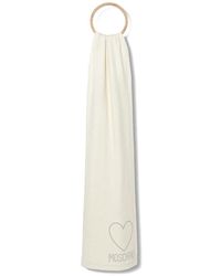 Moschino - Heart-Embellishment Scarf - Lyst