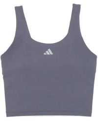 adidas - Logo-Print Cropped Top - Lyst