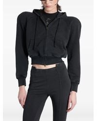 Vetements - Padded-Shoulder Zip-Up Hoodie - Lyst