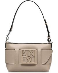 ARMANI EXCHANGE - Borsa A Spalla Maxi Con Logo - Lyst