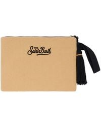 MC2 Saint Barth - Beaded Leopard-Print Clutch Bag - Lyst
