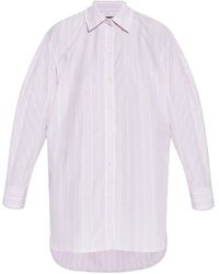 Jacquemus - Striped Cotton Shirt Dress - Lyst