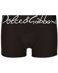 Dolce & Gabbana - Logo-waistband Low-rise Boxers - Lyst
