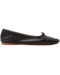 JW Anderson - Round-Toe Leather Ballerina Shoes - Lyst