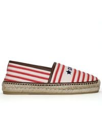 Gucci - Embroidered Canvas & Leather Espadrille - Lyst
