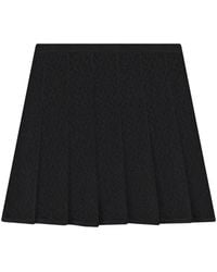 Givenchy - Falda Plisada Con Monograma 72 En Jacquard - Lyst