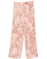 Ba&sh - Carrina Animal-Print Trousers - Lyst