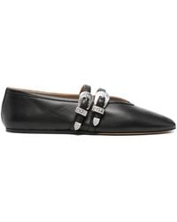 Le Monde Beryl - Claudia Buckle-Detail Ballet Flats - Lyst