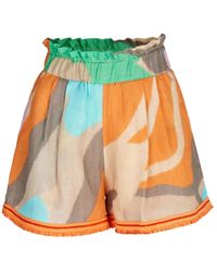 Silvia Tcherassi - Giorgio Shorts Mit Abstraktem Print - Lyst