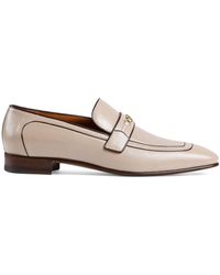 leather loafer with interlocking g horsebit