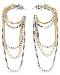 Swarovski - Hyperbola Crystal-Embellished Earrings - Lyst