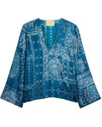 Momoní - Joya Long-Sleeves V-Neck Blouse - Lyst