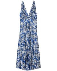 Sandro - Maxi-Jurk Met Bloemenprint - Lyst