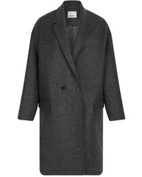 Isabel Marant - Abrigo De Lana Con Doble Botonadura - Lyst