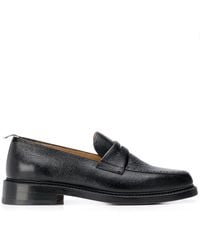 Thom Browne - Pebble-grain Penny Loafers - Lyst