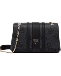 Guess - Noelle Monogram-Print Logo-Plaque Shoulder Bag - Lyst