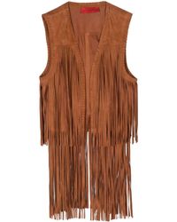 Wild Cashmere - Fringed Leather Vest - Lyst