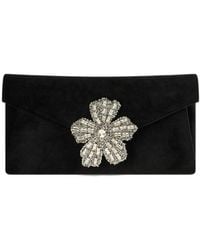 Twentyfourhaitch - Vintor Crystal-Embellished Velvet Shoulder Bag - Lyst