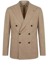 Tagliatore - Montecarlo Double-Breasted Linen Blazer - Lyst