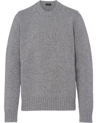 Prada - Maglione Con Ricamo - Lyst