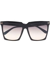Tom Ford - Eyewear - Sabrina Square-frame Sunglasses - Lyst