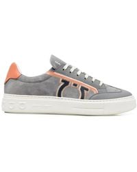 Ferragamo - Suede Low-Top Sneakers - Lyst