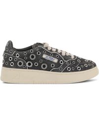 Autry - Medalist Low Eyelet-Embellished Sneakers - Lyst