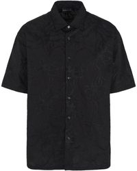 Emporio Armani - Patterned Jacquard Shirt - Lyst